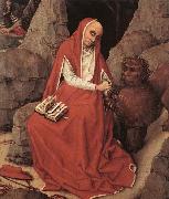 WEYDEN, Rogier van der St Jerome and the Lion oil painting artist